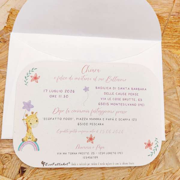 inviti battesimo bimba